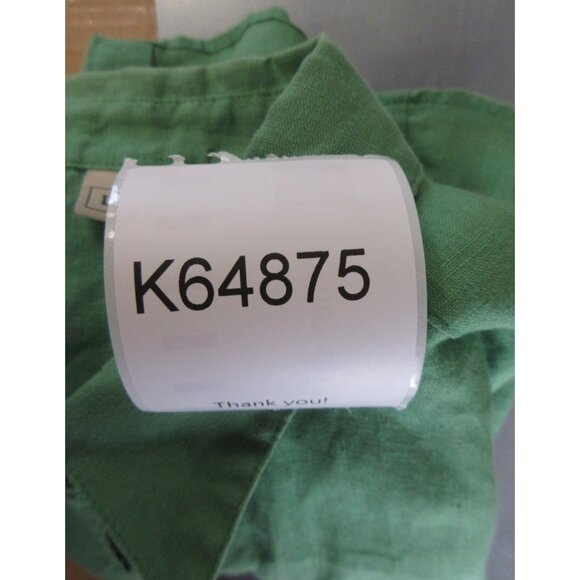 LL Bean Top Large Linen Shirt Button Up Woven Summer Resortwear * - Picture 12 of 12